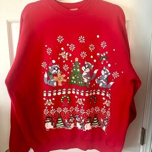 Hanes Vintage 90s “Ugly” Christmas Sweatshirt - Cats!